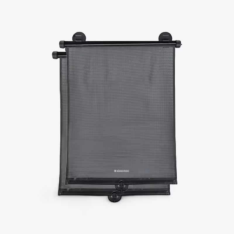 Kikkaboo Tendine Parasole a rullo per auto 2pz - Facile da installare - Massima protezione solare - 46x61cm