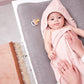 Meyco Baby Accappatoio Quadrato in spugna di cotone 80x80cm Rosa Antico