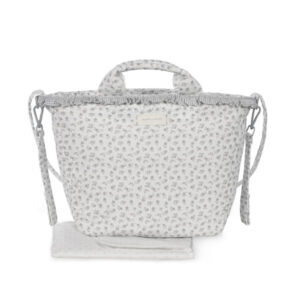 Pasito a Pasito Borsa Cambio Little Bloom Fiori Grigio