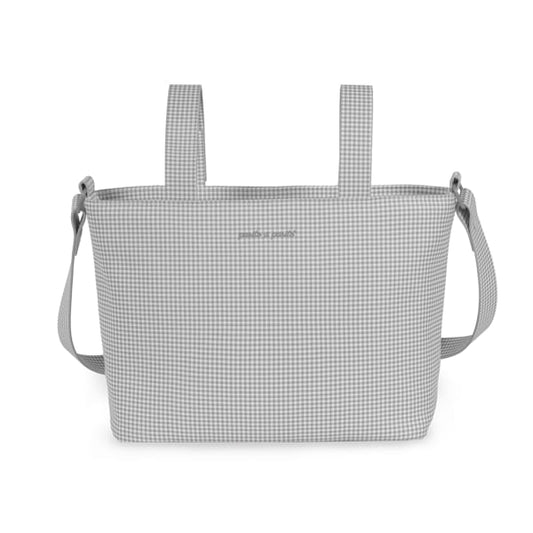 Pasito a Pasito Crossbody Borsa Little Bloom Vichy Grey
