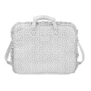Pasito a Pasito Suitcase Valigia Clinica Little Bloom Flowers Grey