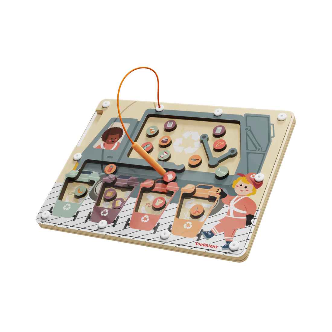 Topbright Tavola Magnetica Waste Sorter - Gioco Educativo Montessoriano
