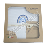 Coccolissimi - Coperta a nido d'ape per Lettino Rainbow  115x145 cm