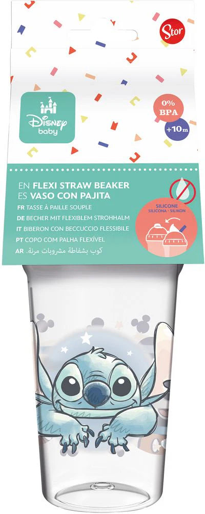 Disney Baby Biberon Stitch con beccuccio flessibile 10m+ 295 ml