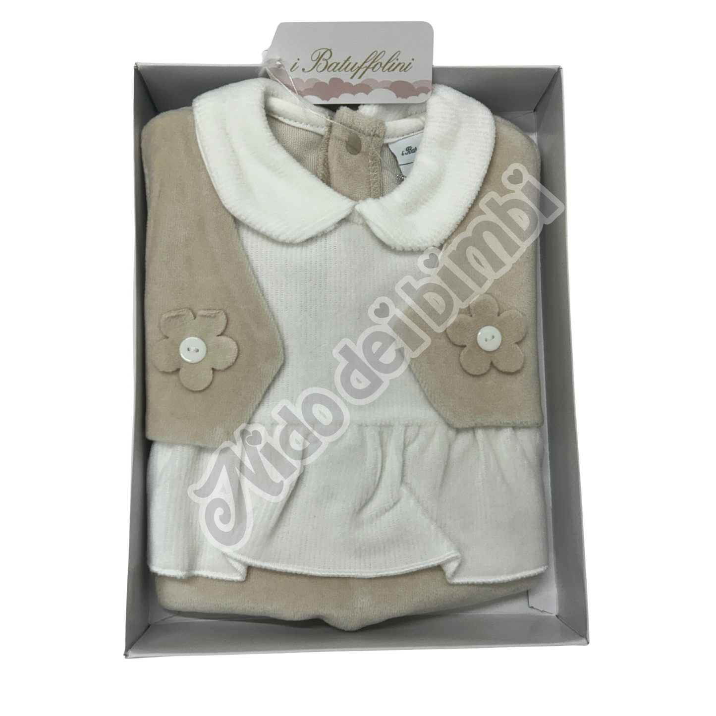 I Batuffolini Tutina in ciniglia Fiore