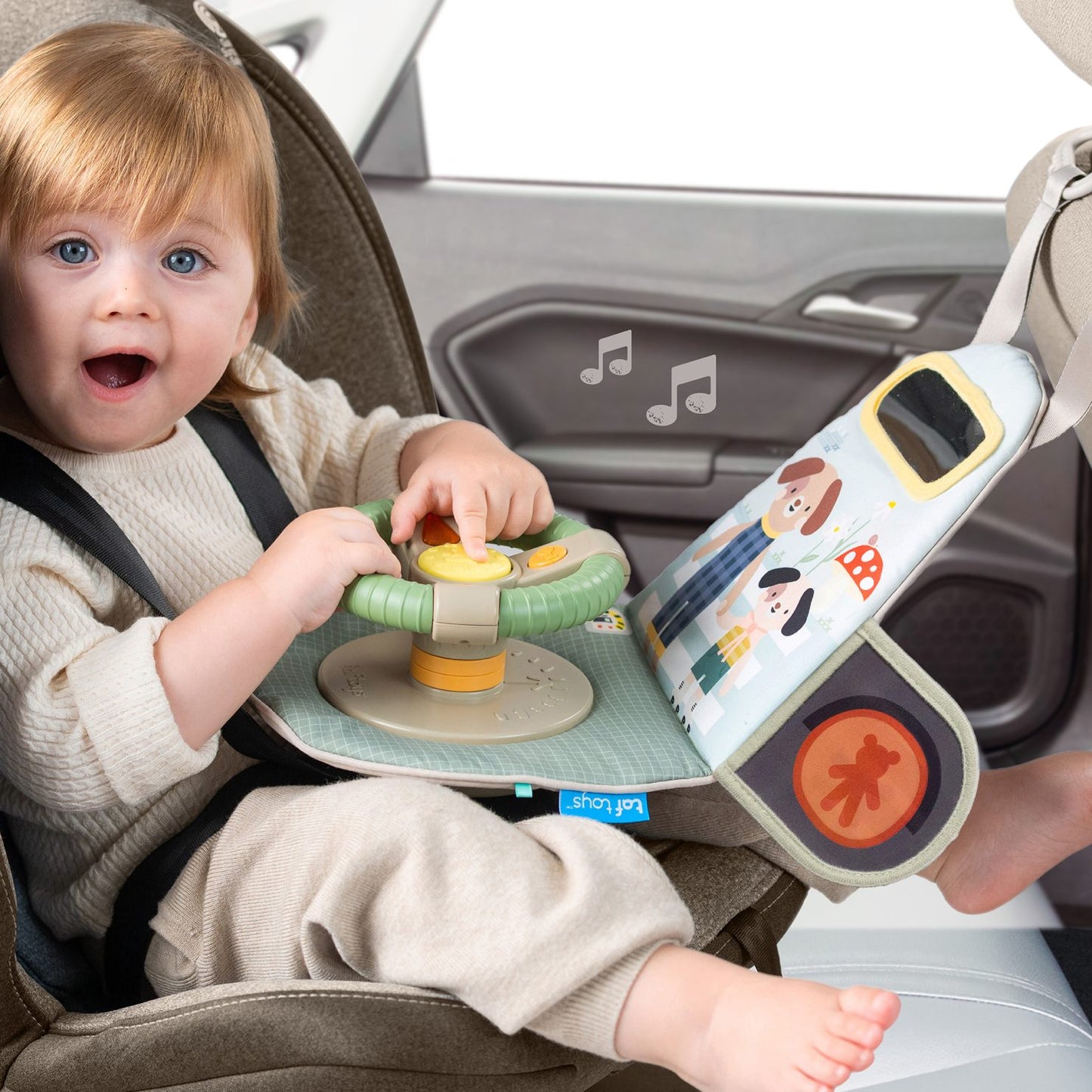 Taf Toys – Giocattolo da viaggio "Guida e Scopri" Easier Drive 12m+