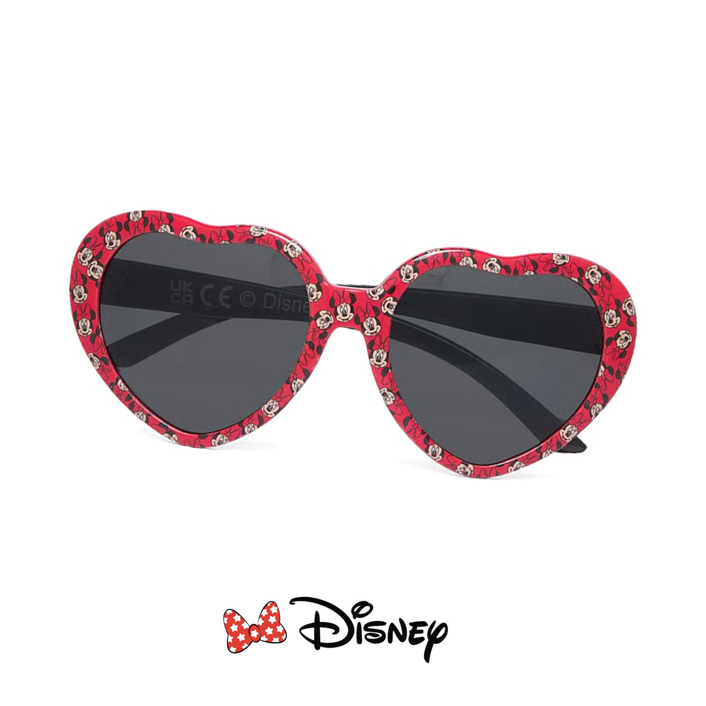 Occhiali da sole Minnie Mouse per bambine – Cuori rossi UV400