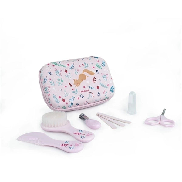 Miniland Baby Kit Igiene e Cura Squirrel Rosa