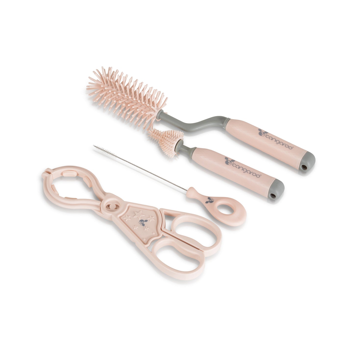 Cangaroo Set di 4 spazzole per la pulizia di biberon