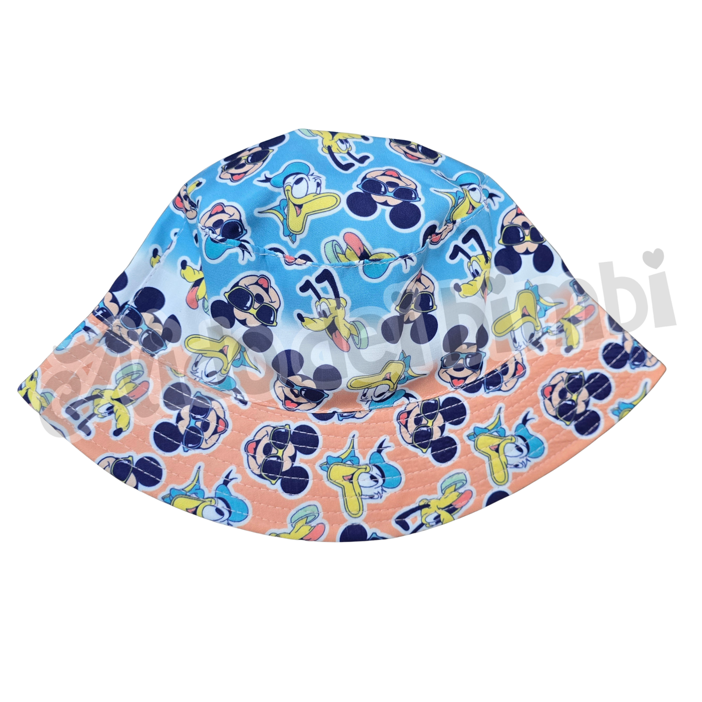 Disney - Cappello da pescatore Mickey/Minnie