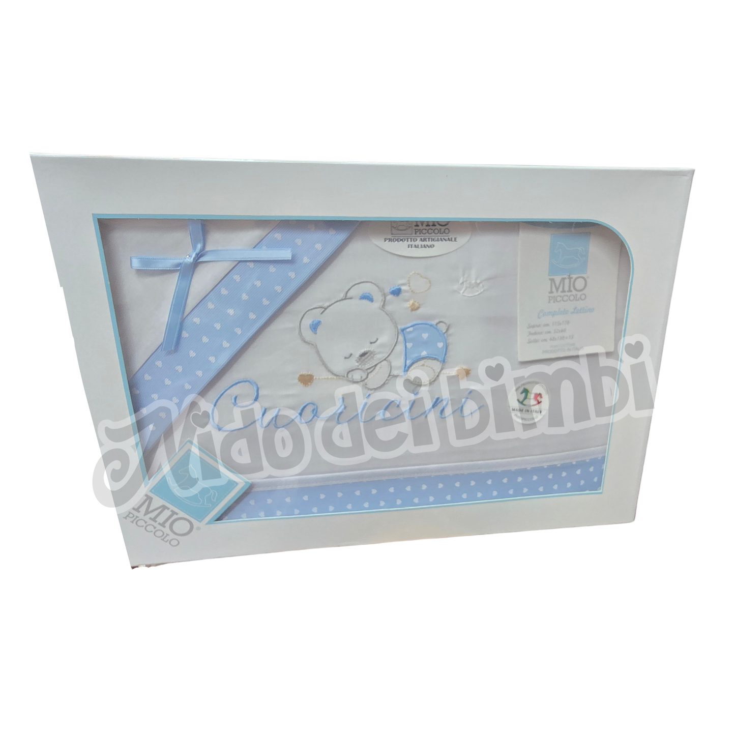 Mio Piccolo - Completo Lettino 3 pz - 100% cotone - Varie fantasie