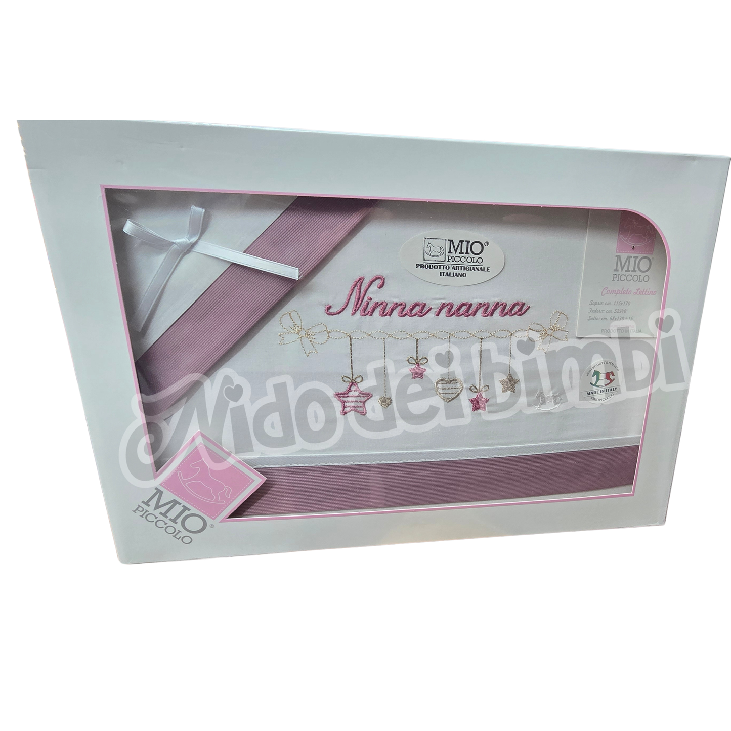 Mio Piccolo - Completo Lettino 3 pz - 100% cotone - Varie fantasie
