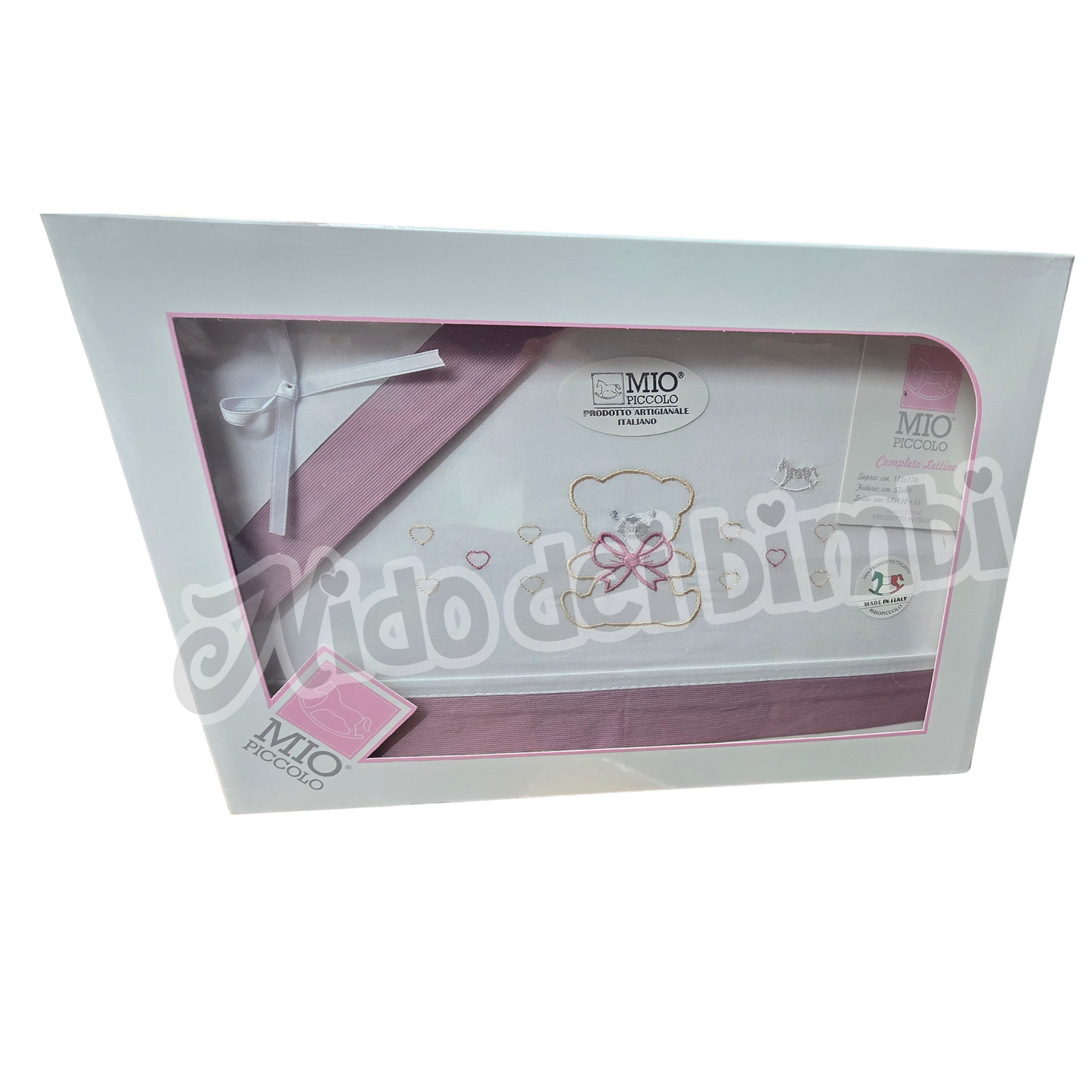 Mio Piccolo - Completo Lettino 3 pz - 100% cotone - Varie fantasie