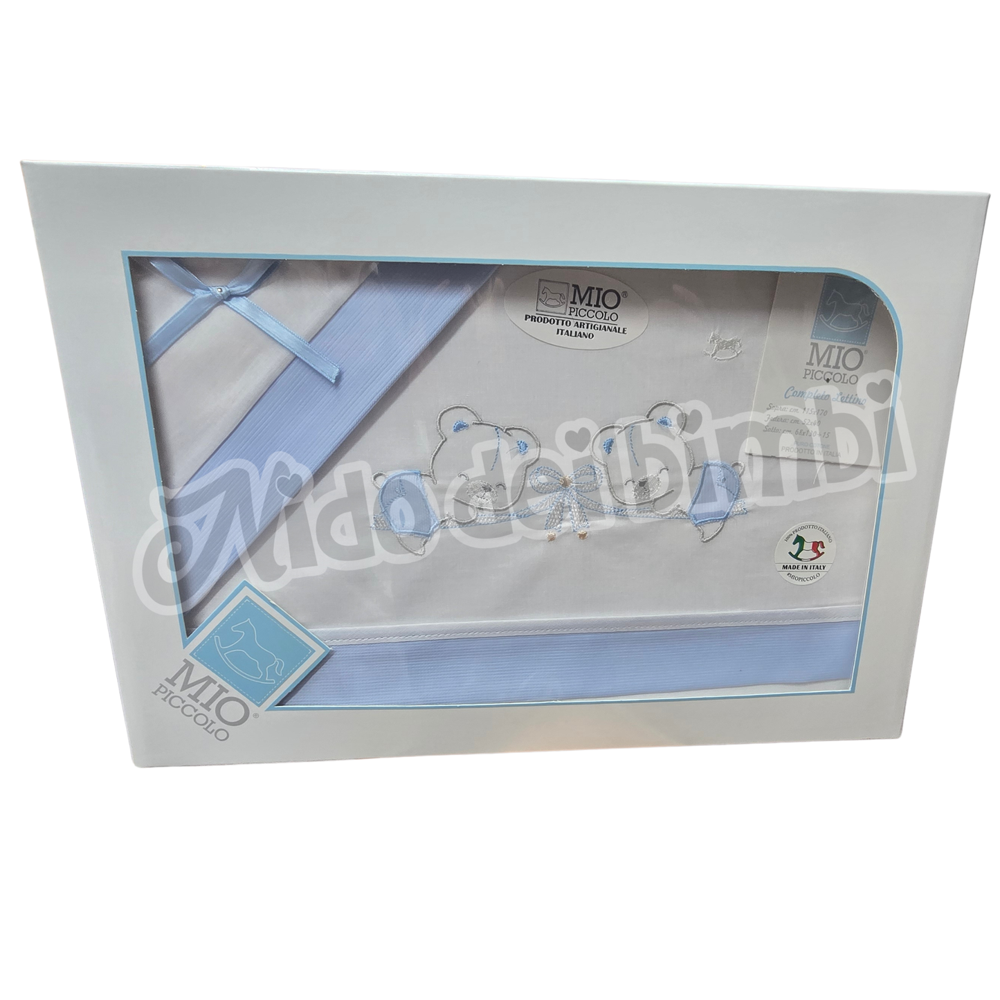 Mio Piccolo - Completo Lettino 3 pz - 100% cotone - Varie fantasie