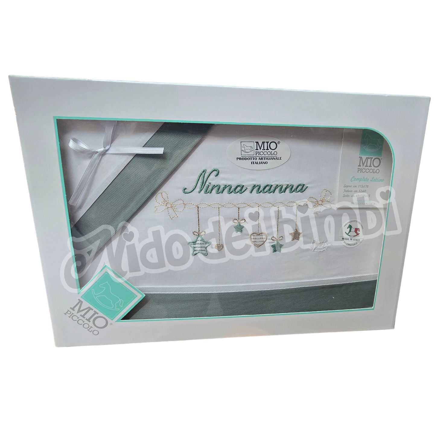 Mio Piccolo - Completo Lettino 3 pz - 100% cotone - Varie fantasie