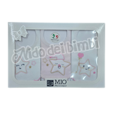 Mio Piccolo - Set da 3 bavaglini ricamati