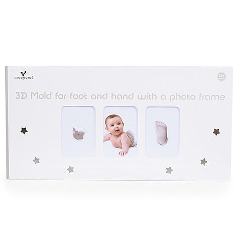 Cangaroo Kit calco in gesso 3D per mani e piedi con cornice portafoto
