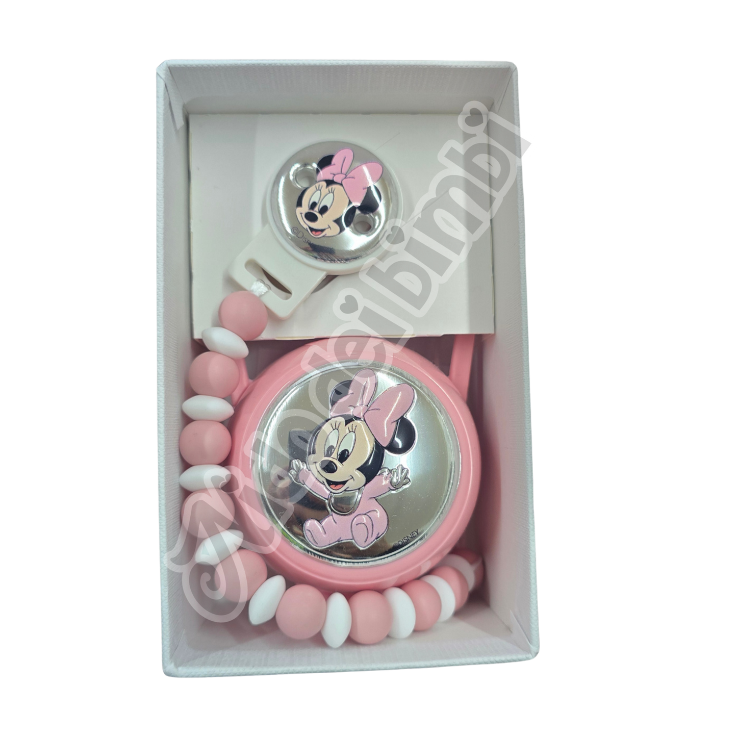 Disney - Set regalo Mickey/Minnie - Portasucchietto + catenella