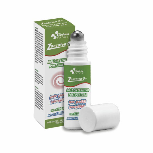 Zanzaten Roll On Lenitivo Post Puntura con Aloe Vera, senza Ammoniaca - per pelli sensibili - 20 ml