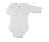 Nazareno Gabrielli Body Americano Bianco Manica lunga Caldo Cotone 1 mese - NG207