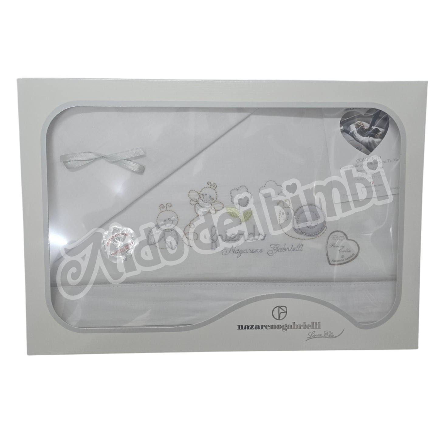 Nazareno Gabrielli - Composè Maxi culla 3pz - Compatibile con culle Nextoome - 100% Cotone