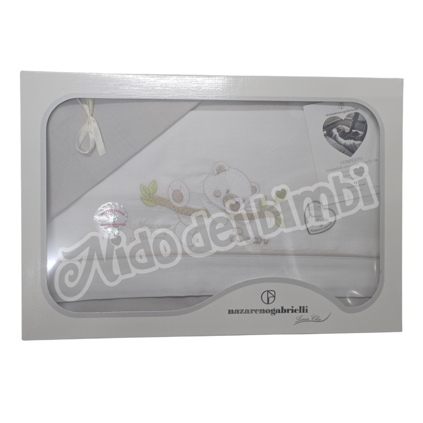 Nazareno Gabrielli - Composè Maxi culla 3pz - Compatibile con culle Nextoome - 100% Cotone