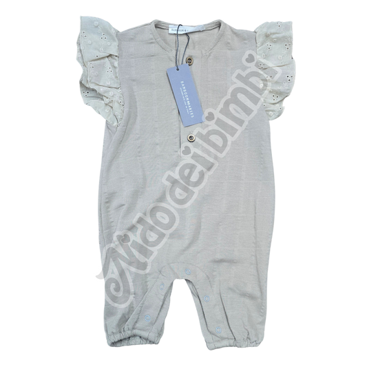 PROMO -40% Bamboom - Tutina estiva bimba in bambù organico - Sabbia - 1 mese