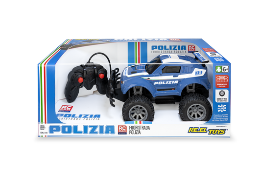 Reel Toys Auto Big Wheels Polizia/Carabinieri R/C Scala 1:24