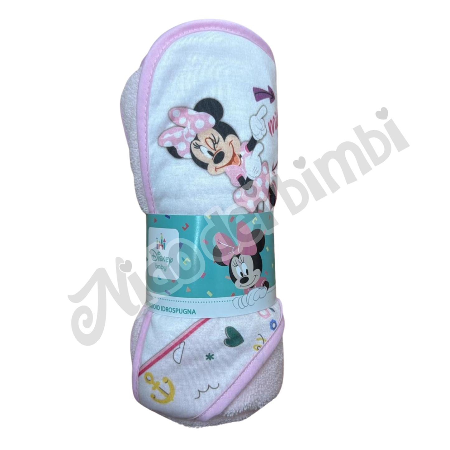 Disney Baby Accappatoio Idrospugna 75x75 cm - vari personaggi