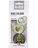 Bibs Succhietti 2pz Colour Pacifier 6m+ con tettarella in caucciù rotonda - Col. verde