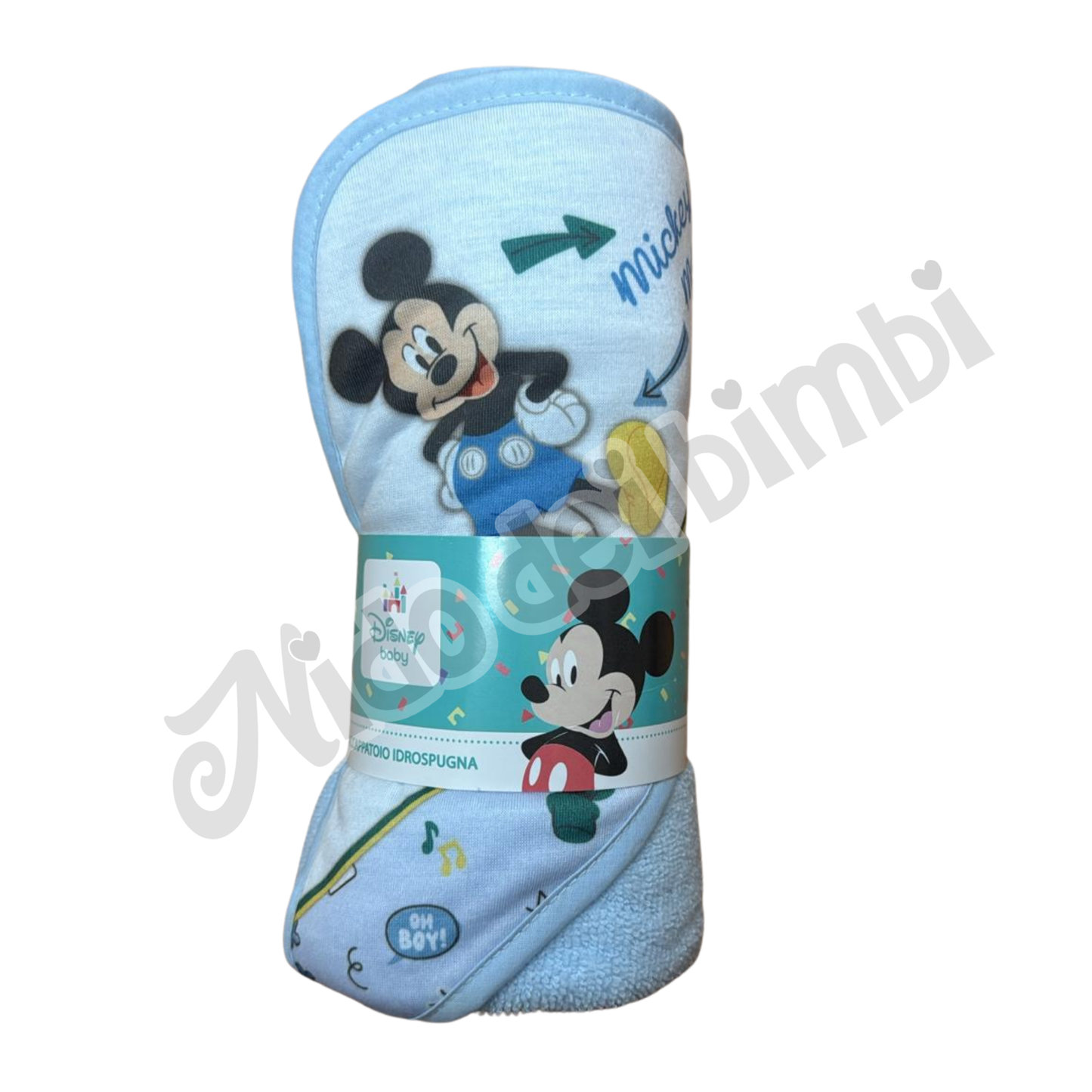 Disney Baby Accappatoio Idrospugna 75x75 cm - vari personaggi