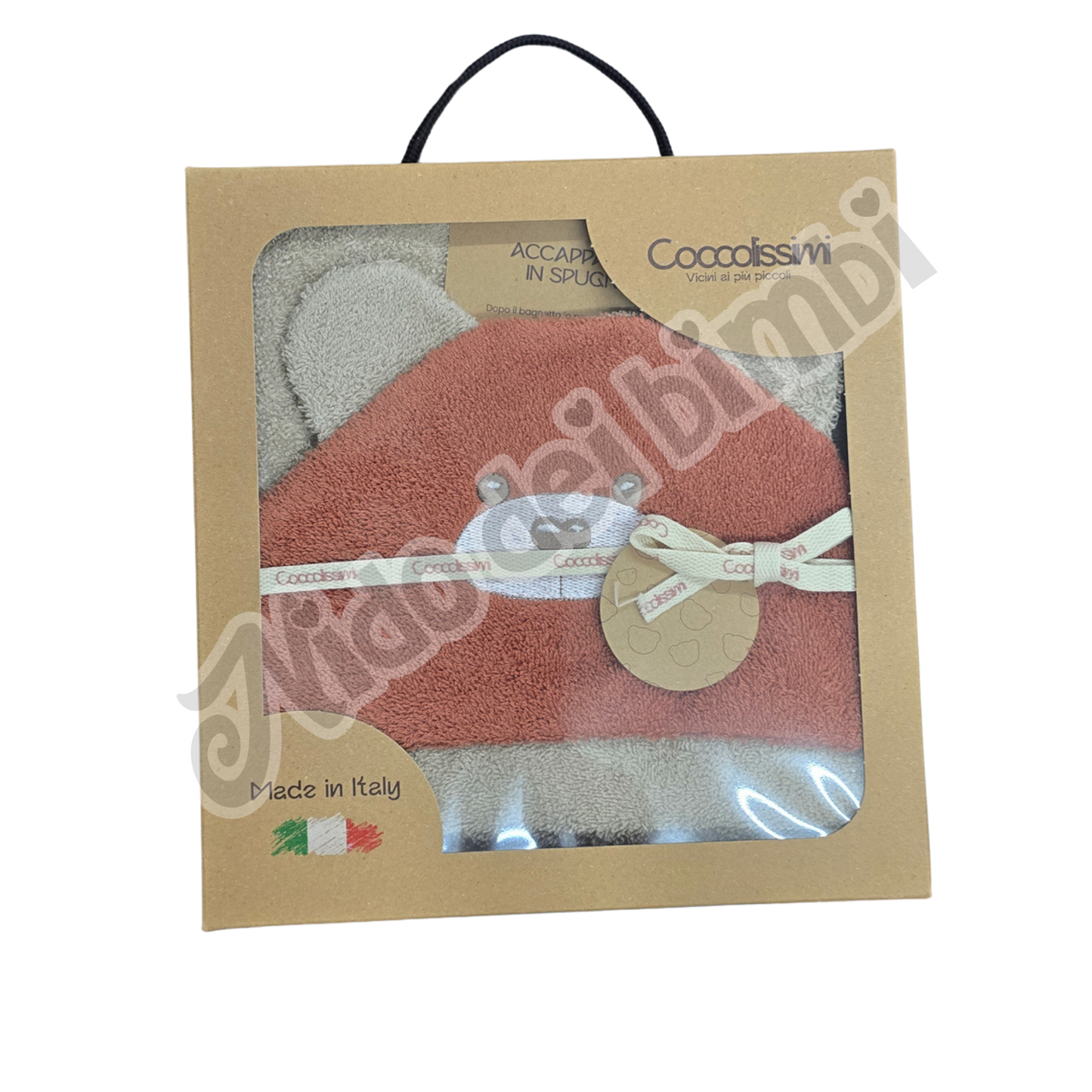 Coccolissimi Accappatoio Triangolo Spugna 100% Cotone - Serie Teddy