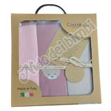 Coccolissimi Tris di Mussole Serie Teddy 70x70 cm 100% Cotone