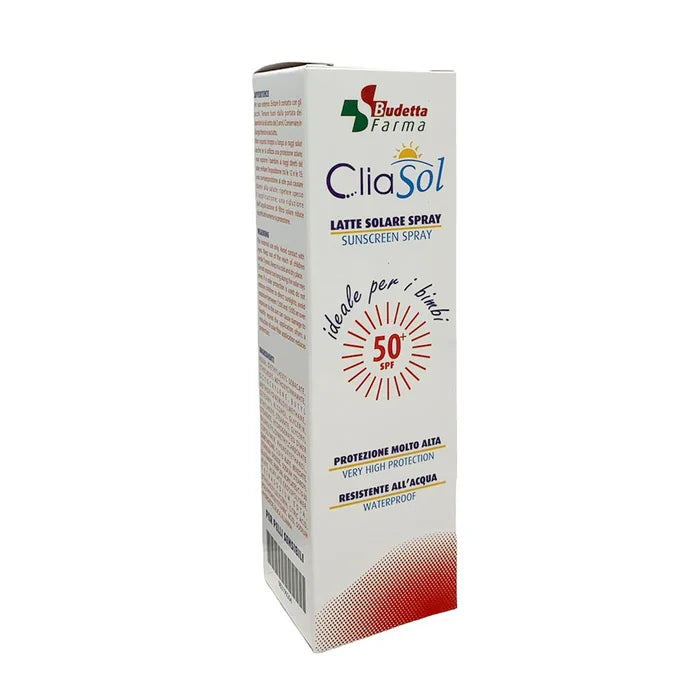 CliaSol Latte solare Spray 50+ 200ml + in OMAGGIO Crema Doposole Viso-corpo 200 ml