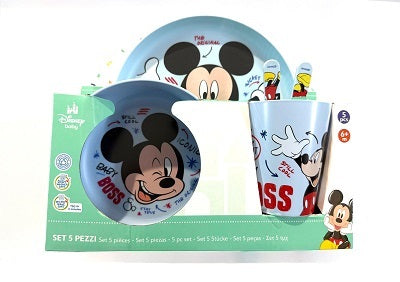 Lulabi Disney Baby Set Pappa 5 pz Mickey/Minnie/Stitch