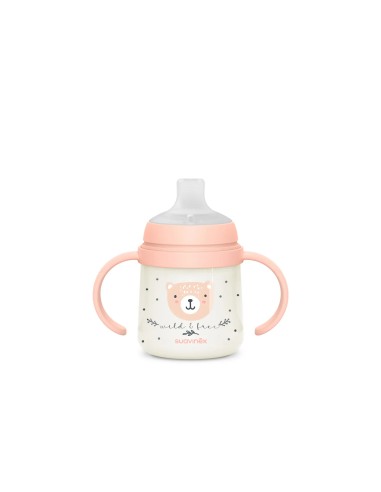 Suavinex Tazza con manici che si illumina al buio - Night & Day - 150ml Tettarella in Silicone 6m+