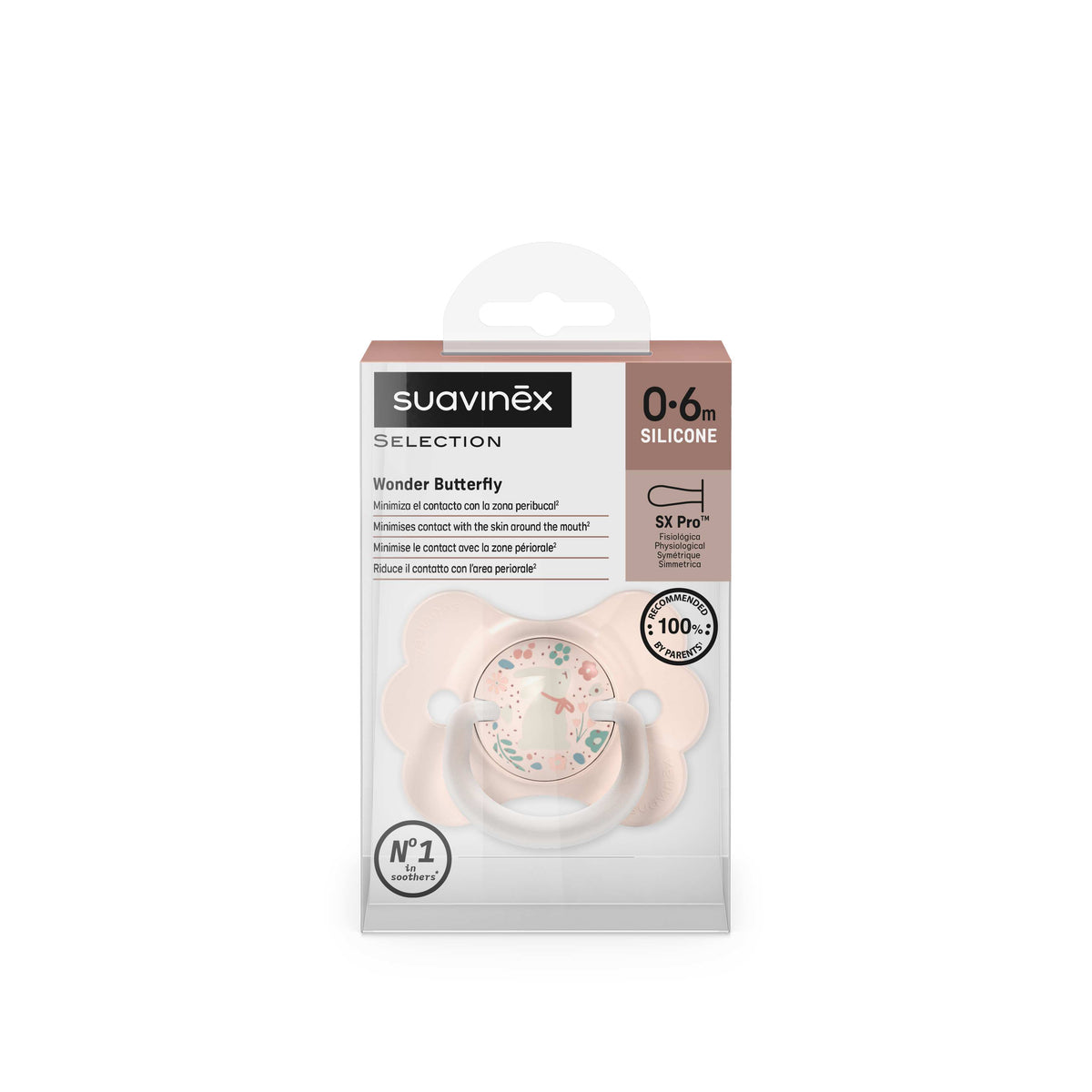 Suavinex Succhietto Selection Wonder Butterfly 0-6 mesi in Silicone