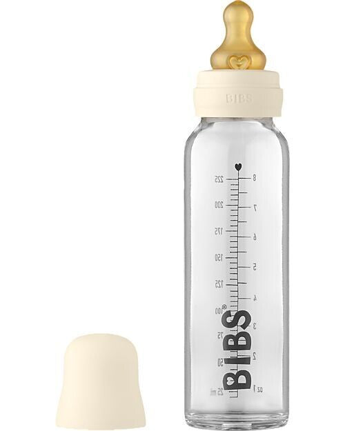 Bibs - Biberon in vetro da 225ml - Tettarella anticolica in caucciù
