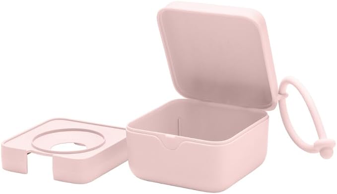 Bibs Pacifier Box Porta Succhietto con cinturino e custodia sterilizzante. Materiale alimentare 100% privo di BPA. Prodotto in Danimarca.