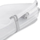 Jane Oasis - Vasca da bagno pieghevole per bambini, compatta, facile da piegare + Supporto robusto per neonati e bambini, colore: bianco