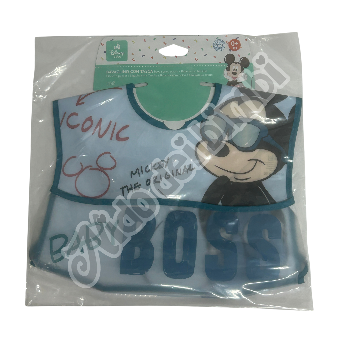 Lulabi Disney Baby Set 2 Bavaglini con tasca 0m+