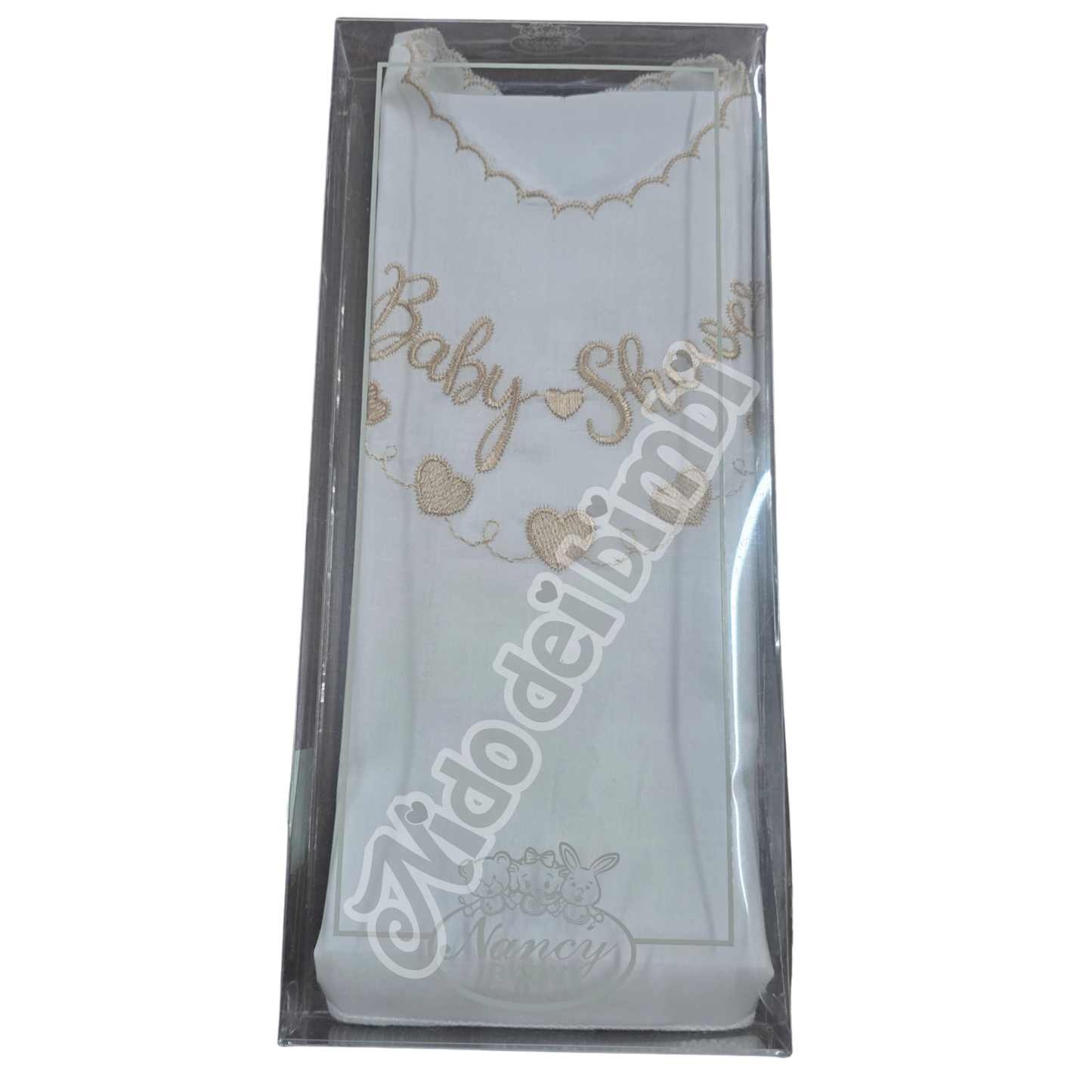 Nancy Baby Camicina della fortuna con scritta "Baby Shower" 100% Cotone