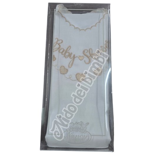 Nancy Baby Camicina della fortuna con scritta "Baby Shower" 100% Cotone