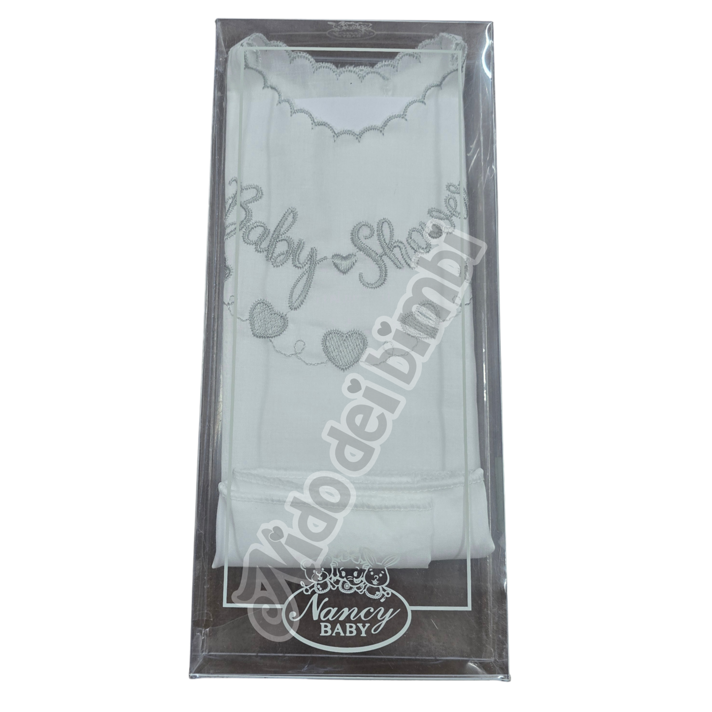 Nancy Baby Camicina della fortuna con scritta "Baby Shower" 100% Cotone
