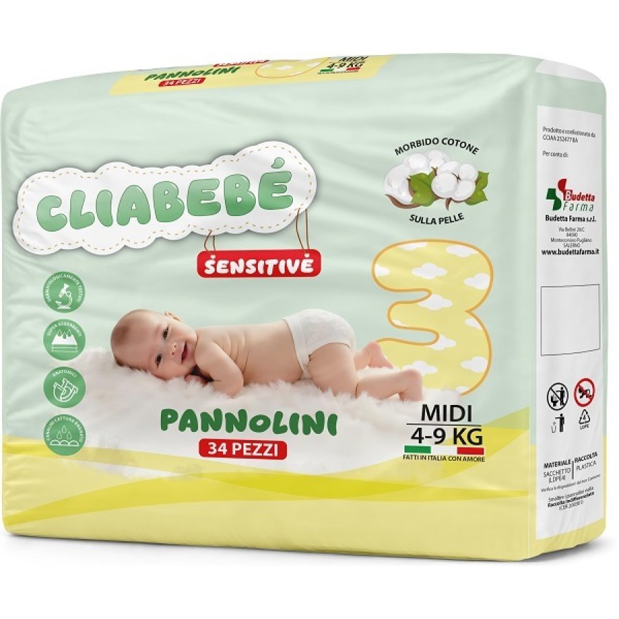 Cliabebè Pannolini Sensitive - Pacco Scorta