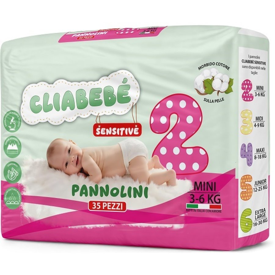 Cliabebè Pannolini Sensitive - Pacco Scorta