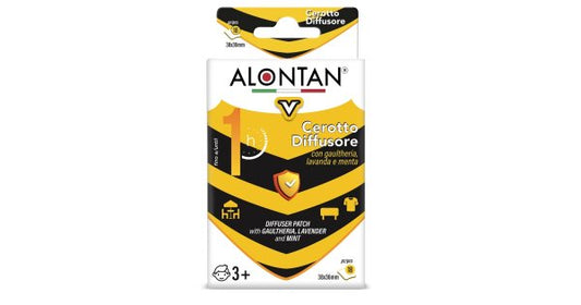Alontan Anti zanzare Cerotto Diffusore con gaultheria, lavanda e menta - 18 pz - da 3 anni in poi