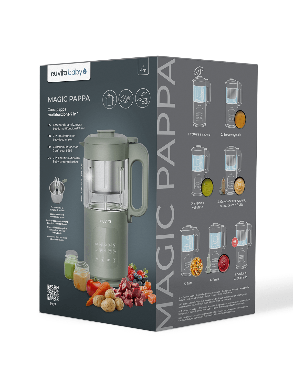 Nuvita Magic Pappa Cuocipappa multifunzione 7 in 1