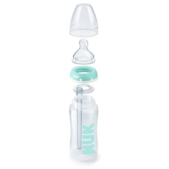 Nuk Biberon Anti Colica Professional 0-6mesi 300ml Silicone con cannuccia interna