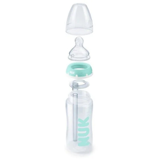 Nuk Biberon Anti Colica Professional 0-6mesi 300ml Silicone con cannuccia interna